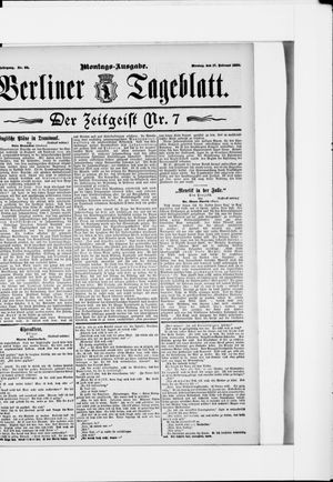 Berliner Tageblatt und Handels-Zeitung on Feb 17, 1896