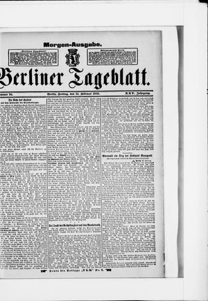 Berliner Tageblatt und Handels-Zeitung vom 21.02.1896