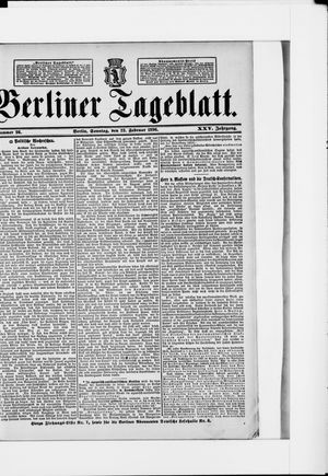 Berliner Tageblatt und Handels-Zeitung vom 23.02.1896