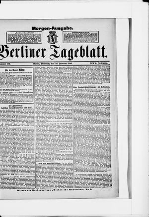 Berliner Tageblatt und Handels-Zeitung vom 26.02.1896