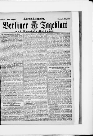 Berliner Tageblatt und Handels-Zeitung vom 03.03.1896
