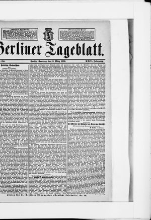 Berliner Tageblatt und Handels-Zeitung vom 08.03.1896