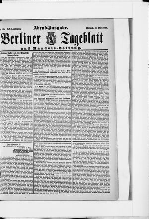 Berliner Tageblatt und Handels-Zeitung vom 18.03.1896