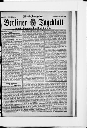 Berliner Tageblatt und Handels-Zeitung on Mar 26, 1896