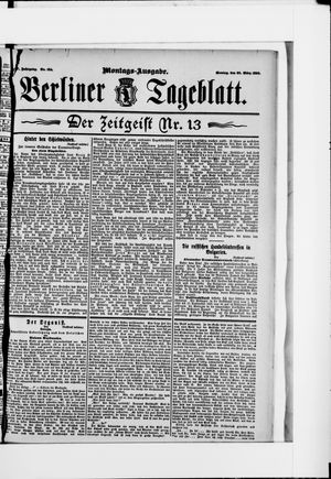 Berliner Tageblatt und Handels-Zeitung on Mar 30, 1896