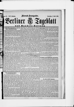 Berliner Tageblatt und Handels-Zeitung vom 02.04.1896