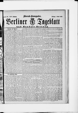 Berliner Tageblatt und Handels-Zeitung vom 07.04.1896