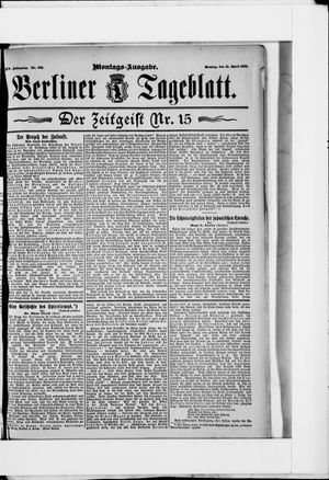 Berliner Tageblatt und Handels-Zeitung vom 13.04.1896