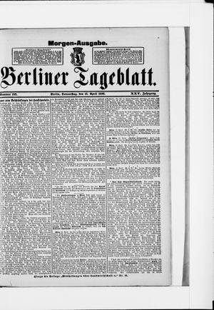 Berliner Tageblatt und Handels-Zeitung vom 16.04.1896