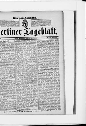Berliner Tageblatt und Handels-Zeitung vom 18.04.1896
