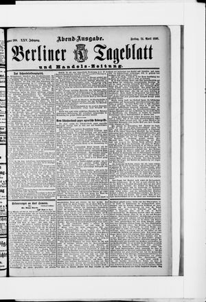 Berliner Tageblatt und Handels-Zeitung vom 24.04.1896