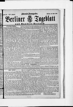 Berliner Tageblatt und Handels-Zeitung vom 29.04.1896