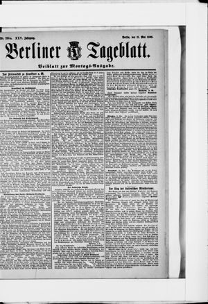 Berliner Tageblatt und Handels-Zeitung vom 11.05.1896