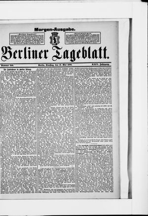 Berliner Tageblatt und Handels-Zeitung vom 12.05.1896