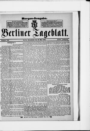 Berliner Tageblatt und Handels-Zeitung vom 16.05.1896