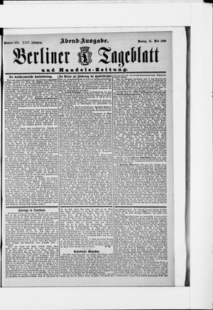 Berliner Tageblatt und Handels-Zeitung vom 18.05.1896