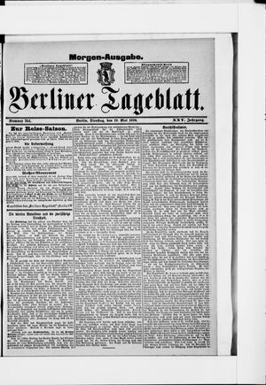 Berliner Tageblatt und Handels-Zeitung on May 19, 1896