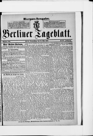 Berliner Tageblatt und Handels-Zeitung vom 21.05.1896