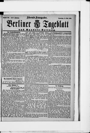 Berliner Tageblatt und Handels-Zeitung vom 21.05.1896