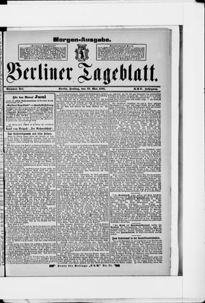 Berliner Tageblatt und Handels-Zeitung vom 22.05.1896