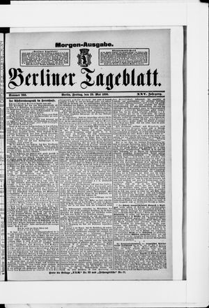 Berliner Tageblatt und Handels-Zeitung vom 29.05.1896