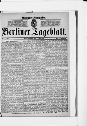 Berliner Tageblatt und Handels-Zeitung on Jun 3, 1896