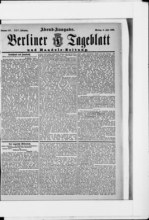 Berliner Tageblatt und Handels-Zeitung vom 08.06.1896
