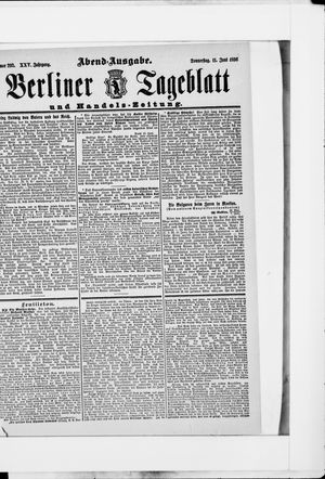 Berliner Tageblatt und Handels-Zeitung vom 11.06.1896