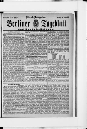 Berliner Tageblatt und Handels-Zeitung vom 16.06.1896