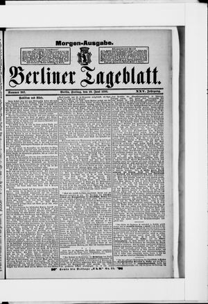 Berliner Tageblatt und Handels-Zeitung vom 19.06.1896