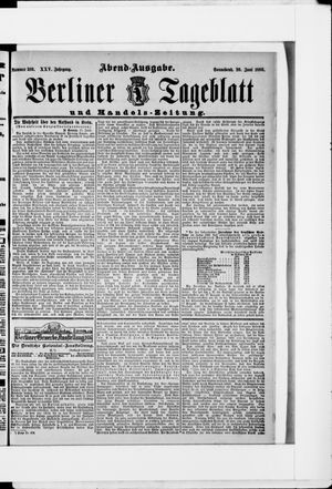 Berliner Tageblatt und Handels-Zeitung vom 20.06.1896