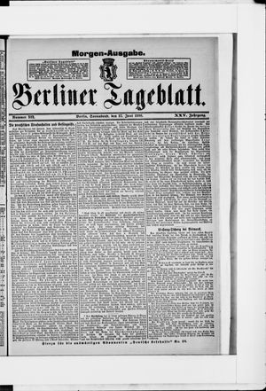 Berliner Tageblatt und Handels-Zeitung vom 27.06.1896