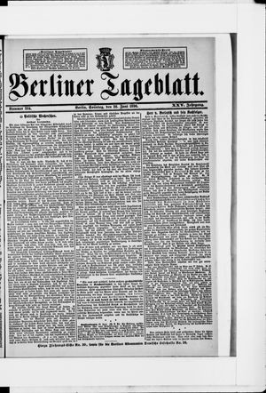 Berliner Tageblatt und Handels-Zeitung on Jun 28, 1896