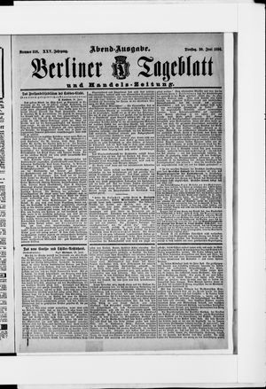 Berliner Tageblatt und Handels-Zeitung vom 30.06.1896