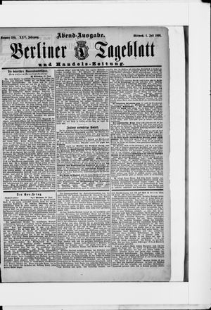 Berliner Tageblatt und Handels-Zeitung on Jul 1, 1896