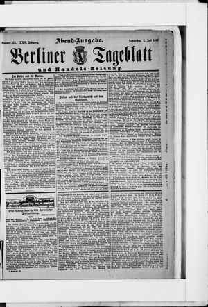 Berliner Tageblatt und Handels-Zeitung vom 02.07.1896