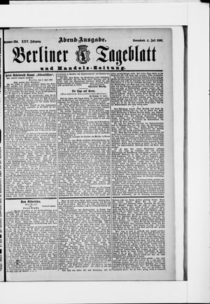 Berliner Tageblatt und Handels-Zeitung vom 04.07.1896
