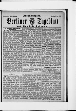 Berliner Tageblatt und Handels-Zeitung vom 07.07.1896
