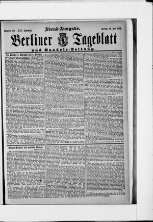 Berliner Tageblatt und Handels-Zeitung vom 10.07.1896