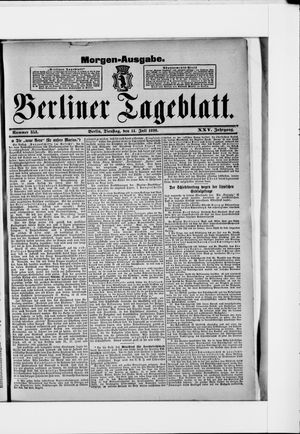 Berliner Tageblatt und Handels-Zeitung vom 14.07.1896