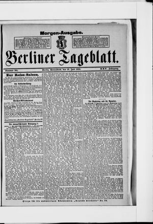 Berliner Tageblatt und Handels-Zeitung vom 18.07.1896