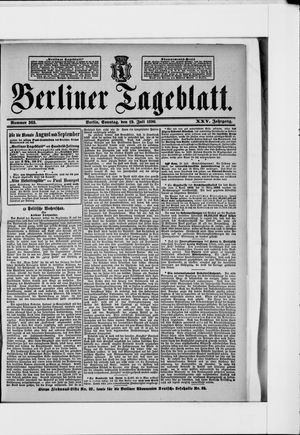 Berliner Tageblatt und Handels-Zeitung vom 19.07.1896