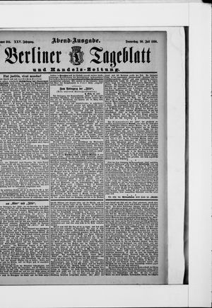 Berliner Tageblatt und Handels-Zeitung vom 30.07.1896