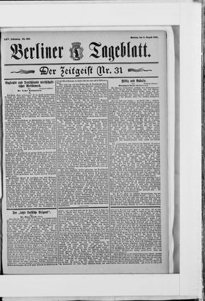 Berliner Tageblatt und Handels-Zeitung vom 03.08.1896
