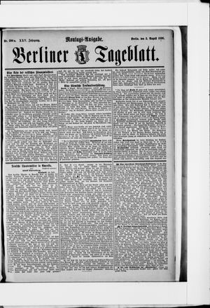 Berliner Tageblatt und Handels-Zeitung vom 03.08.1896
