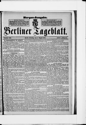 Berliner Tageblatt und Handels-Zeitung vom 04.08.1896