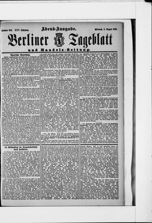 Berliner Tageblatt und Handels-Zeitung vom 05.08.1896