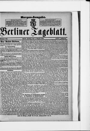 Berliner Tageblatt und Handels-Zeitung vom 07.08.1896