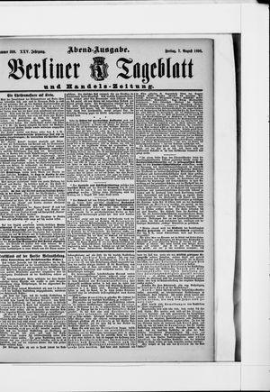 Berliner Tageblatt und Handels-Zeitung vom 07.08.1896