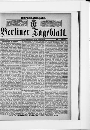 Berliner Tageblatt und Handels-Zeitung vom 08.08.1896
